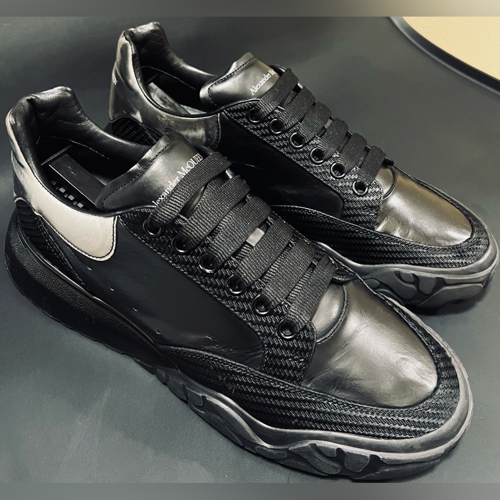 Alexander McQueen Court Black Sneacker | Size 10 | EU43